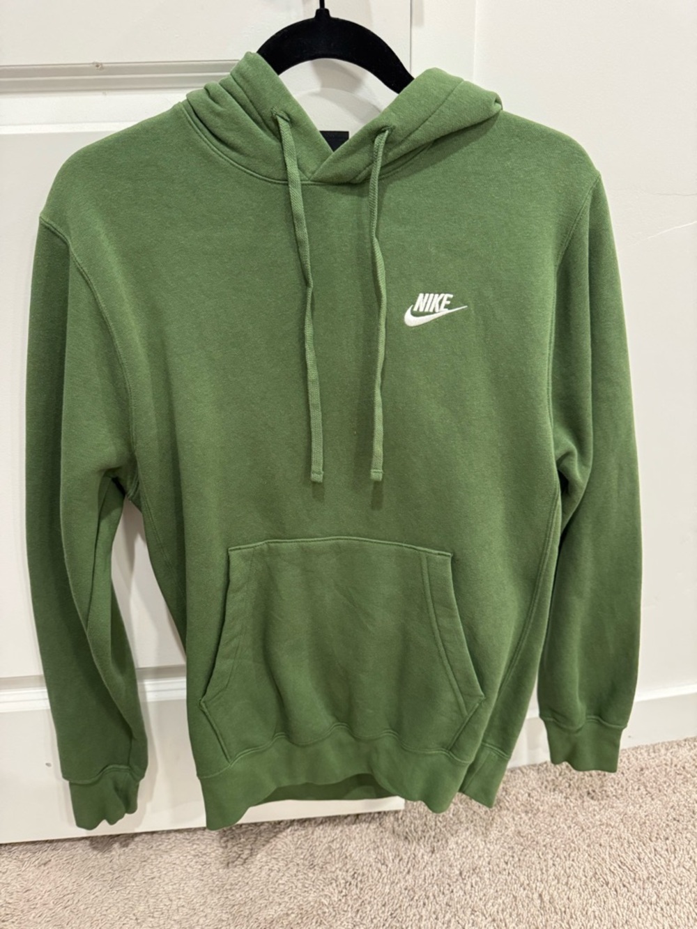 Nike Green Pullover Hoodie with White Logo